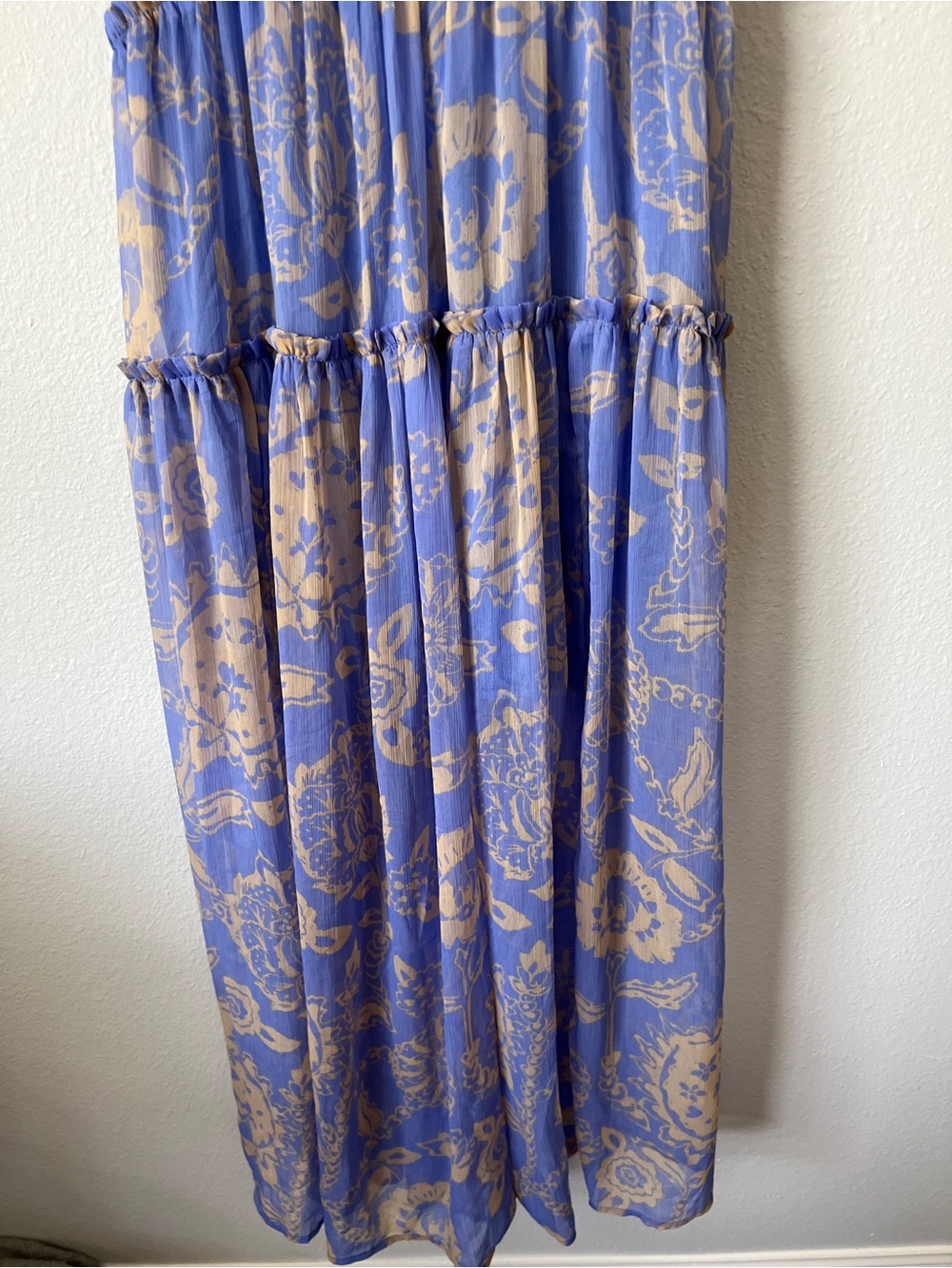 Free People Julianna Maxi Dress Bluebell Combo Floral Sleeveless Flowy Resort. - Picture 3 of 9